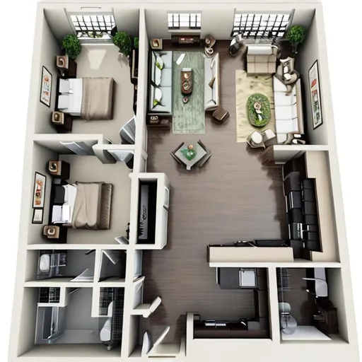 Prompt: apartment layout