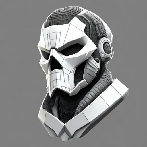 3D Gaming profile picture, black, grey, white, intri... | OpenArt