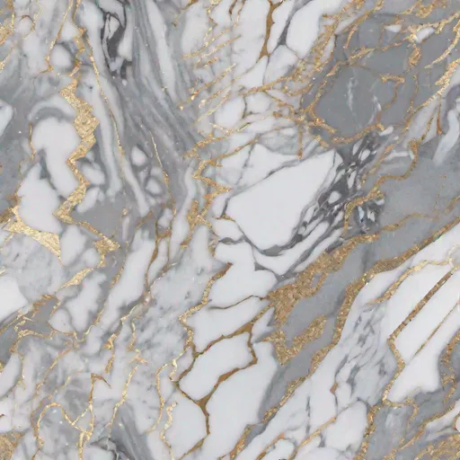 Prompt: marble deign with sliver glitter outline