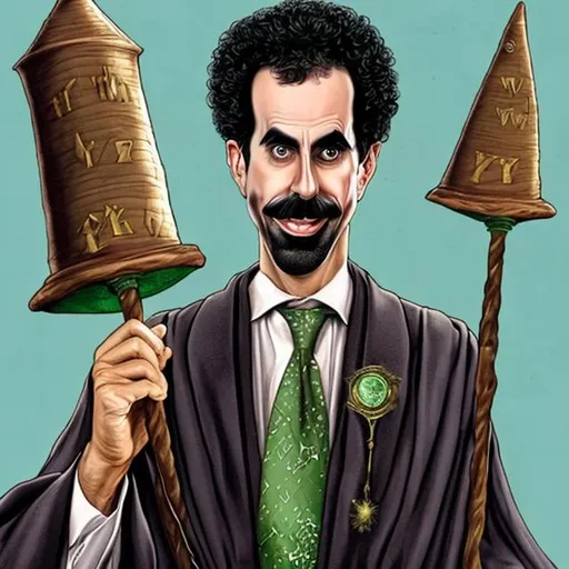 Prompt: borat as a wizard






