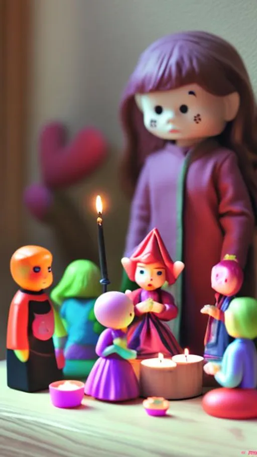 Prompt: Toy seance 