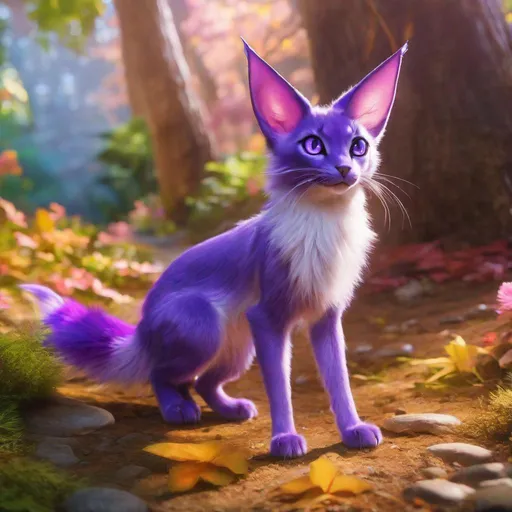 Prompt: (Espeon), realistic, photograph, fantasy, epic oil painting, (hyper real), furry, (hyper detailed), extremely beautiful, on back, playful, UHD, studio lighting, best quality, professional, ray tracing, 8k eyes, 8k, highly detailed, highly detailed fur, hyper realistic thick purple fur, canine quadruped, (high quality lilac fur), fluffy, shiny fur, full body shot, top quality art, hyper detailed eyes, depth, perfect composition, ray tracing, vector art, masterpiece, trending, instagram, artstation, deviantart, best art, best photograph, unreal engine, high octane, cute, adorable smile, lying on back, flipped on back, lazy, peaceful, highly detailed background, vivid, vibrant, beautifully detailed defined legs, intricate facial detail, incredibly sharp detailed eyes, incredibly realistic scarlet fur, concept art, anne stokes, yuino chiri, character reveal, extremely detailed fur, sapphire sky, complementary colors, golden ratio, rich shading, vivid colors, high saturation colors, silver light beams