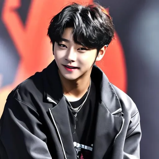 Prompt: Hyunjin from Stray Kids