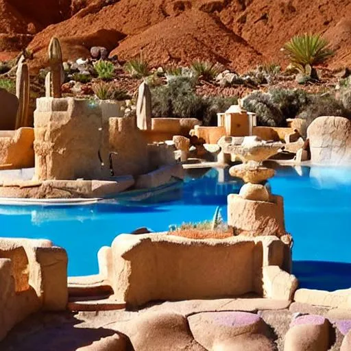 Prompt: holy desert oasis temple city
hot springs
oasis 
holy temple
ancient fantasy
