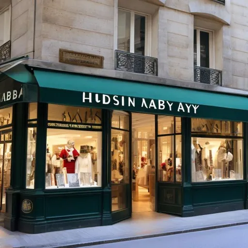 Prompt: Hudson Bay store in Paris in real world
