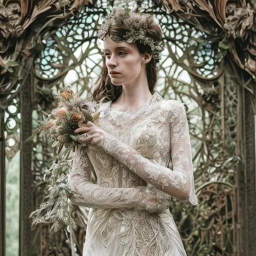 Art Nouveau Style Wedding Dresses