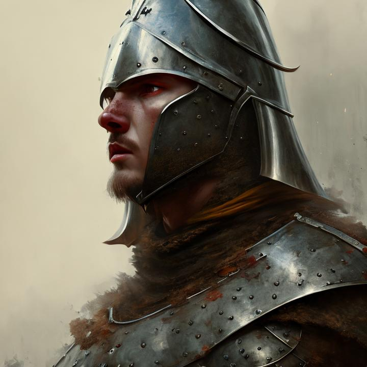 Medieval Lithuanian Knight Close Portrait Painted OpenArt   Image Yckao Z0 1683487739860 Raw 