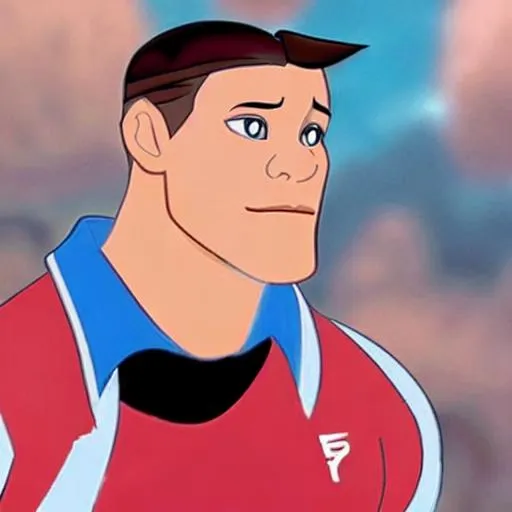 Prompt: john cena as a disney princess