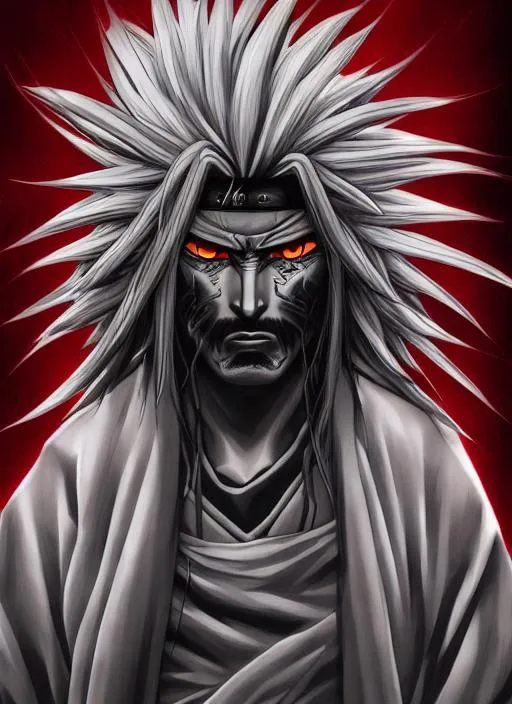 Prompt: Portrait of Edo tensei madara with black hair and with serious face, dark, perfect composition, hyperrealistic, super detailed, 8k, high quality, trending art, trending on artstation, sharp focus, studio photo, intricate details, highly detailed, 