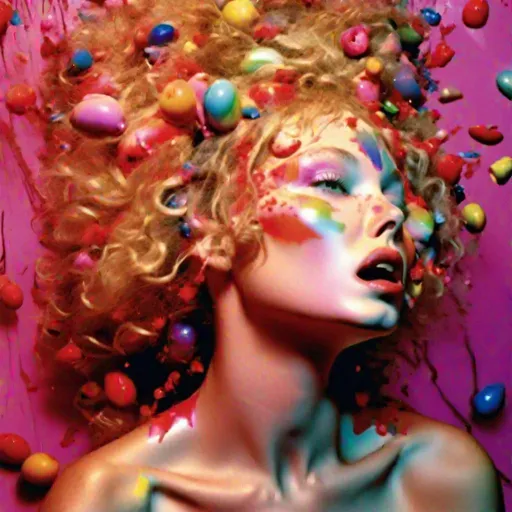 Prompt: David LaChapelle photo "Hole in my head because of You"