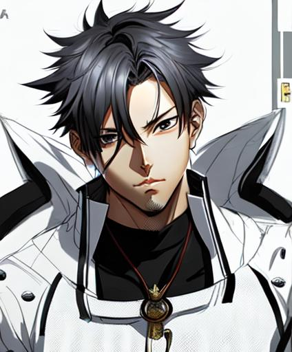 Male anime style,by Akira Amano concept art, digital... | OpenArt