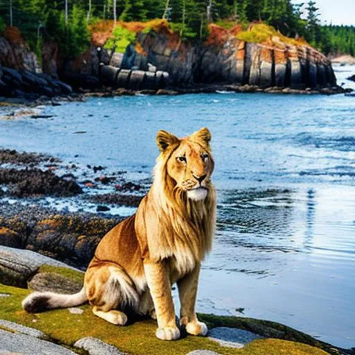 Aslan visiting the coast of maine