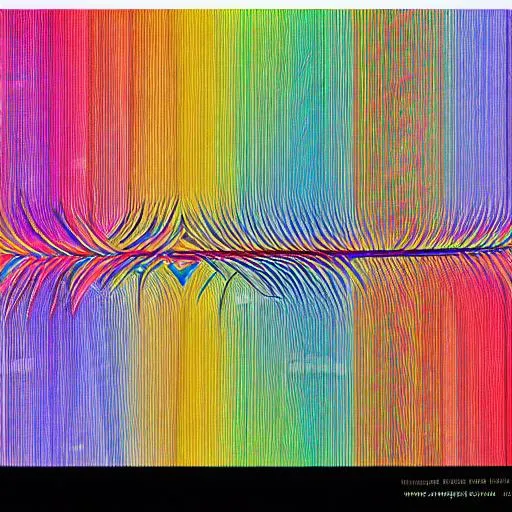 Prompt: Christian abstract rainbow line-art