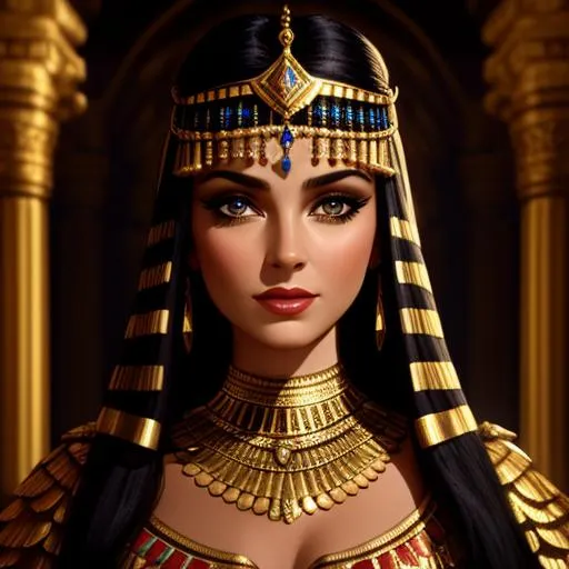 Prompt: Cleopatra, cinematic light,  fantasy