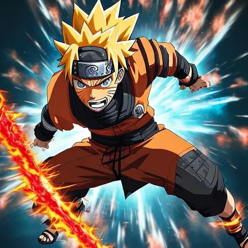 Prompt: In a climactic battle scene from the anime Naruto, unleash the full power of Naruto's anger as he taps into his inner rage to overcome an unimaginable obstacle. Visualize his fury with breathtaking animation, depicting his fierce determination, intense energy, and devastating attacks. Bring forth the raw emotions and explosive power, capturing the essence of Naruto's anger in a way that sends shivers down the audience's spine. Push the boundaries of animation to convey the magnitude of his wrath and leave viewers in awe of his unstoppable force."




