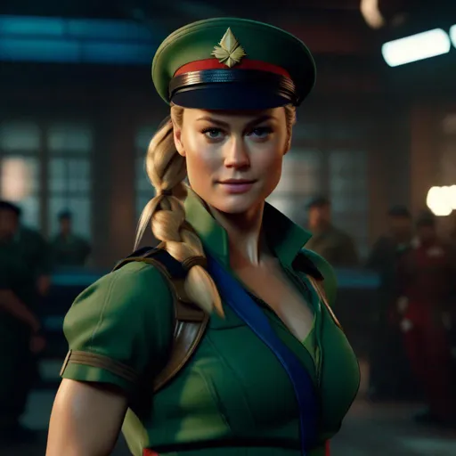 Prompt: Screen grab of {brie Larson as live action tv cammy from Street fighter produce by netflix},perfect composition, hyperrealistic, super detailed, 8k, high quality, trending art, trending on artstation, sharp focus, studio photo, intricate details, highly detailed,happy face, by greg rutkowski