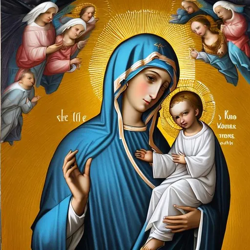 Prompt: Blessed Virgin Mary