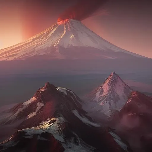 Mt hood , washington state, violent explosive volcan...