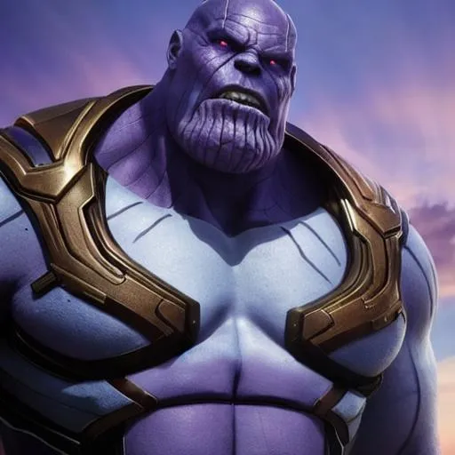 Prompt: fortnite thanos Ultra HD UHD  2K 4K 8K 12K 16K 32K 64K Photorealistic Photorealism Masterpiece Beautiful 