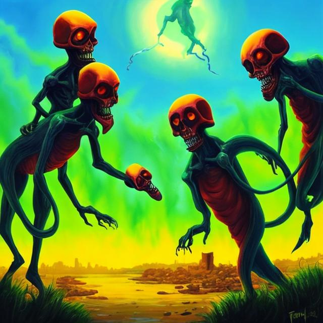 Oil painting of toxicity OpenArt