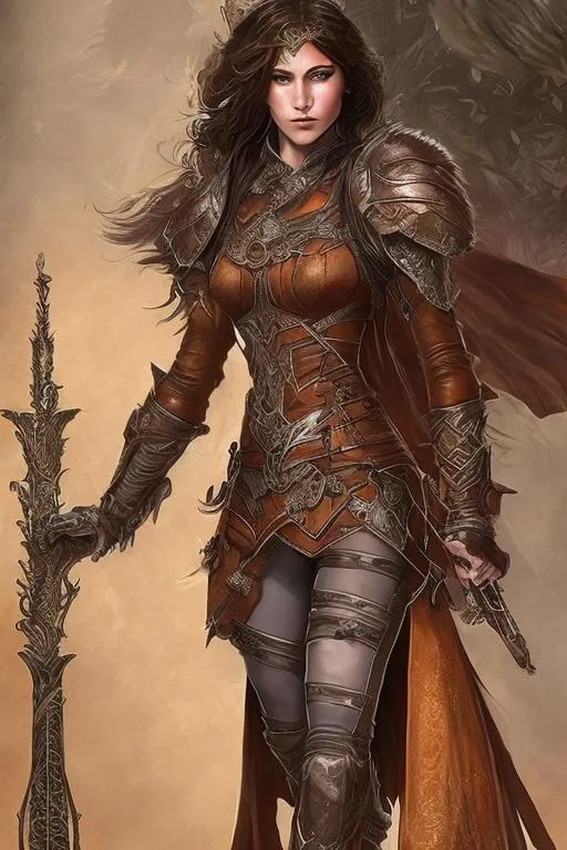Prompt: sticker of ultra detailed female bard wearing full body {brown leather} armour and pants and cloak with hood, playing flute,
high quality cell shaded illustration dungeons and dragons, fantasy, busy medieval city,  concept by gal barkin, 
((half body)), dynamic pose, perfect anatomy, tattoos centered, freedom, soul, red long curly hair, 
approach to perfection, cell shading, 4k , cinematic dramatic atmosphere, watercolor painting, global illumination, 
detailed and intricate environment, artstation, concept art, fluid and sharp focus,
volumetric lighting, cinematic lighting, (((masterpiece style)), unreal engine 5