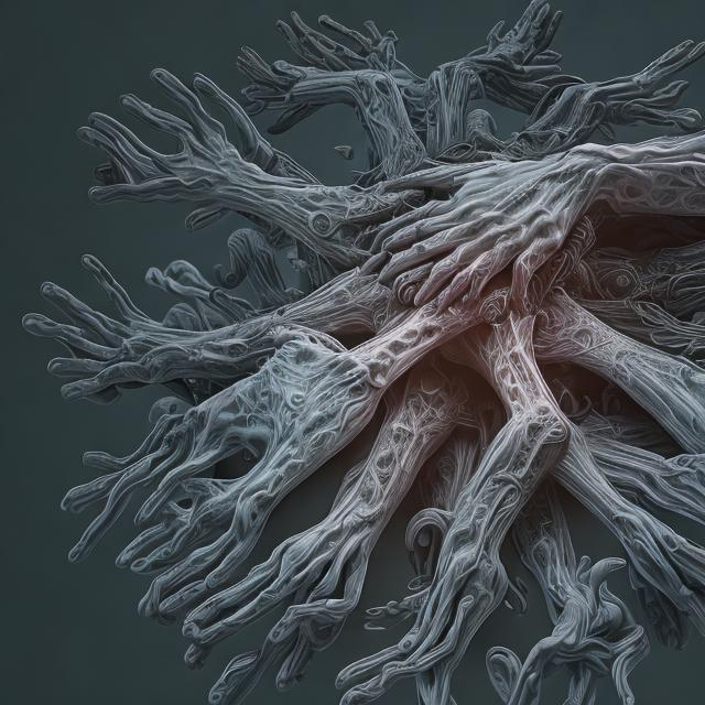 Finding comfort in chaos . Single Hand representing... OpenArt