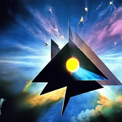 Prompt: Pink floyd consert in space