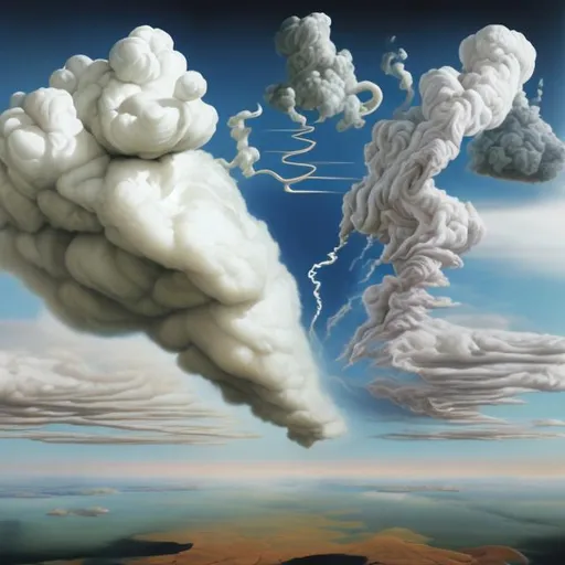 Prompt: a surrealism art about cloud