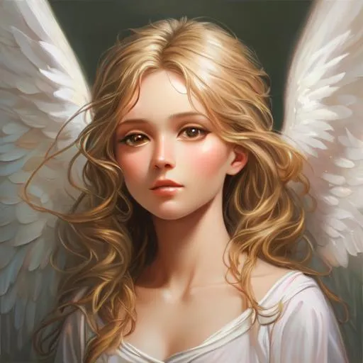 Prompt: A beautiful angel, oil painting, 8k, UHD, ultra realistic, highly detailed, 