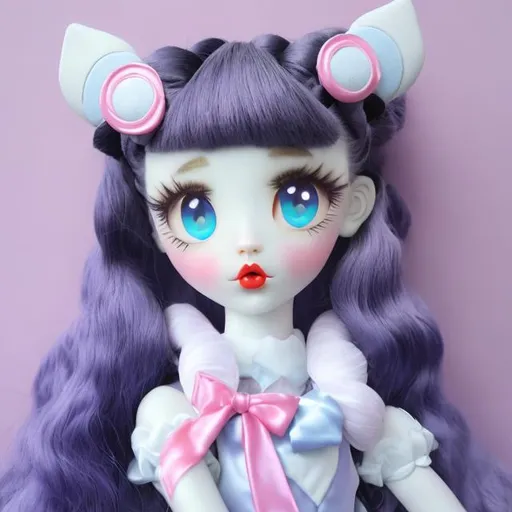 Prompt: Sailor moon Porcelain doll 