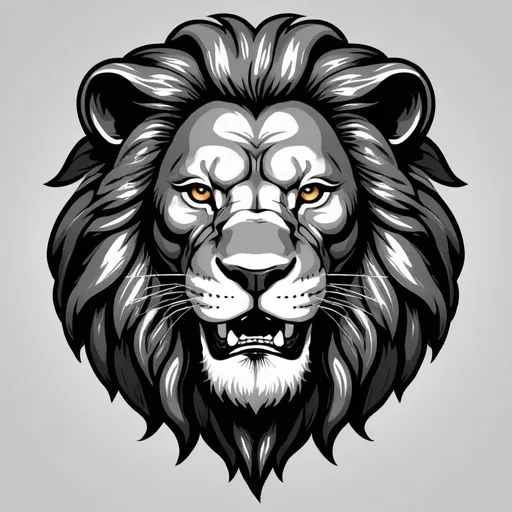 Prompt: create a large male lions head with a full mane and the words Krav Maga
