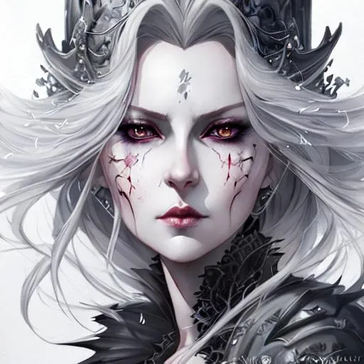 evil grey queen, anime Character Design, Unreal Engi... | OpenArt