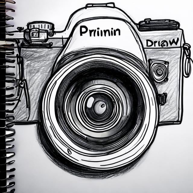Dslr camera digital vector, one continuous single line drawing. • wall  stickers picture, technology, draw | myloview.com