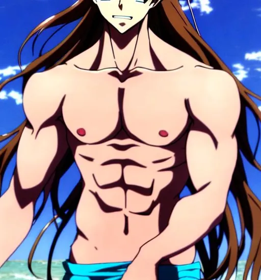 Anime boys tall hot muscles.