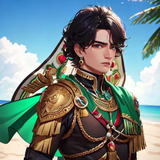 Prompt: Mexico as a male latino human, 8k, UHD,  highly detailed,