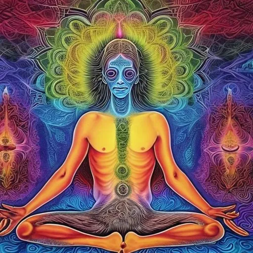 Prompt: Psychedelic Kundalini Awakening Process.