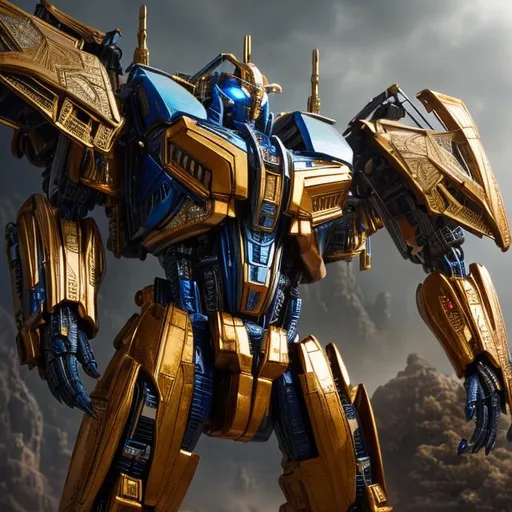 Prompt: beautiful photograph of most beautiful fictional, transformers, Royal, golden and white material, extremely, detailed environment, detailed background, intricate, detailed skin, natural colors , professionally color graded, photorealism, 8k, moody lighting.