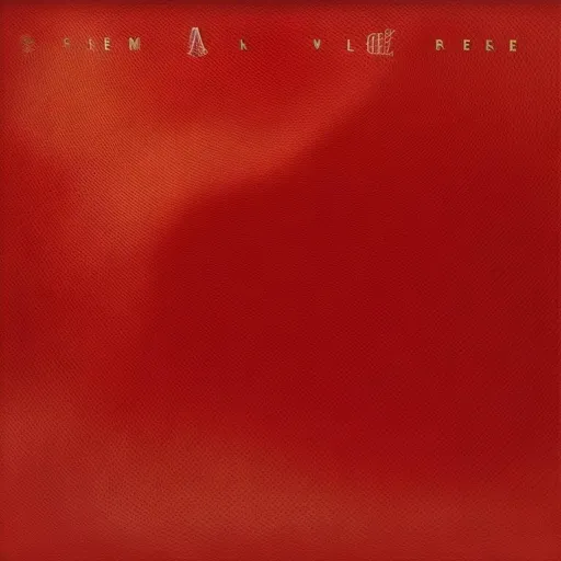 Prompt: album cover, all red