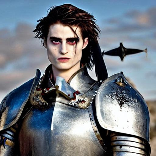 a knight who looks like Edward from the movie twilig... | OpenArt