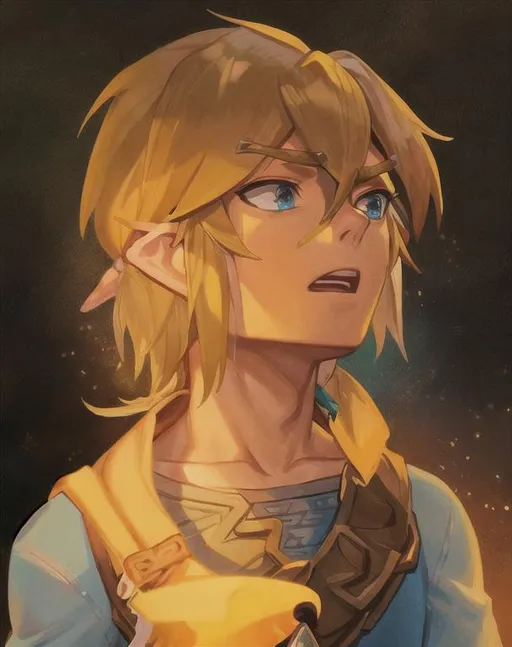 Prompt: Link, Breath of the Wild 