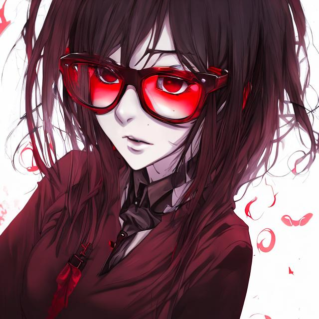 sarada uchiha, uchiha, ninja, anime, red glasses, re