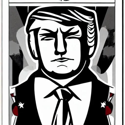 art deco Trump | OpenArt