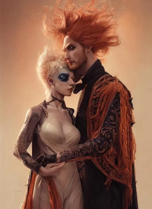 Prompt: Portrait of {young male warlock} with {copper blonde} hair and with handsome face, {Pandemonia}, perfect composition, hyperrealistic, super detailed, 8k, high quality, trending art, trending on artstation, sharp focus, studio photo, intricate details, highly detailed, by greg rutkowski