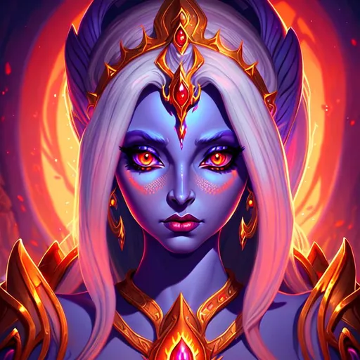 Prompt: queen azshara, beautiful big eyes, world of warcraft, shiny colour, digital illustration, high detailed, soft light, high resolution, 64k