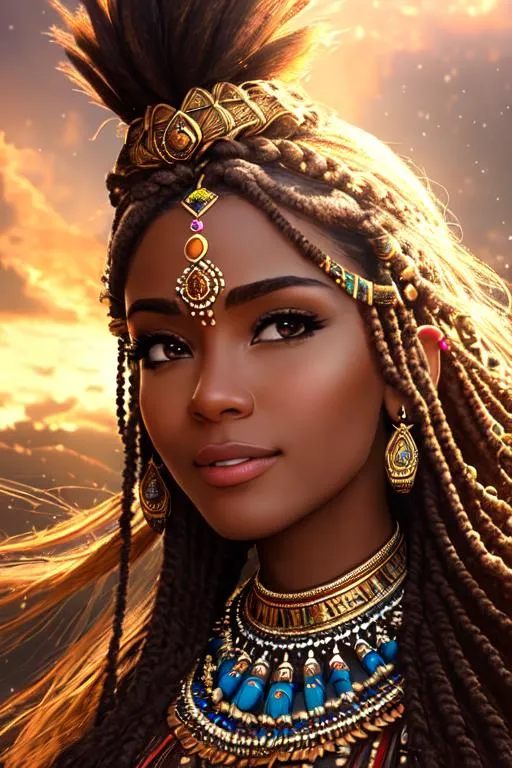 Prompt: UHD, hd , 8k, , hyper realism, Very detailed, panned out view, horror, creepy, Lovecraftian nightmare world,  extremely beautiful Brown skinned woman, smiling, sleeveless, brown hair, brown eyes, tears running down face, wearing tribal cueitl, ethereal, sad, jewelry set balayage wild hair, royal vibe, highly detailed, watery eyes,tears running down face, highly detailed face, digital painting, Trending on artstation , HD quality, tan skin,artgerm, by Ilya Kuvshinov tentacles surround her,  Lovecraftian atmosphere, tentacles surround the background,  art by Ilya Kuvshinov 