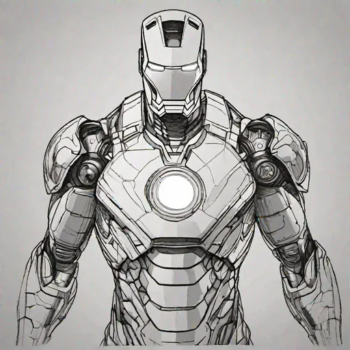 My ironman drawing with pen in comic book style, any feedback :  r/comicbookart