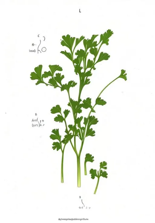 Prompt: Please draw me an scientific illustration of a Celery (Apium graveolens) plant, in a similar style to the plant in the picture I uploaded?