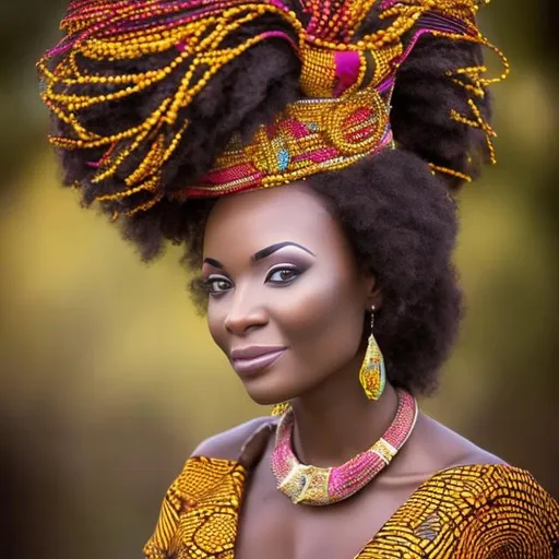 Prompt: Gorgeous African Queen in regalia