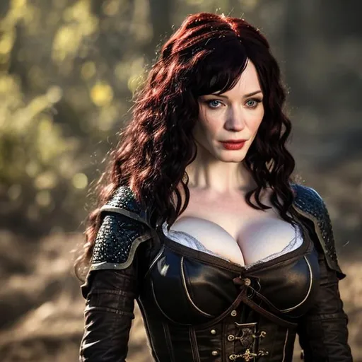 Prompt:  Christina Hendricks as Yennifer from The Witcher


