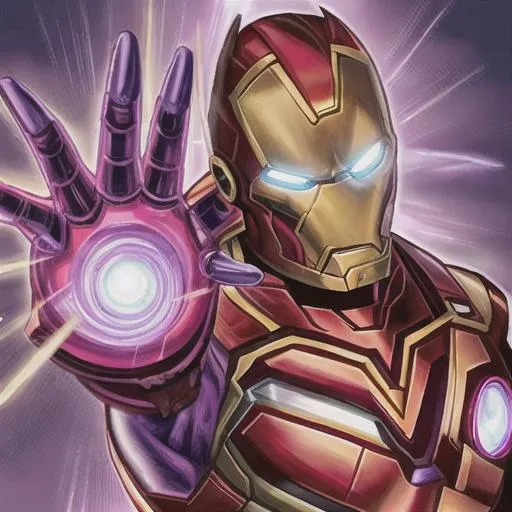 Prompt:  thanos combined with iron man